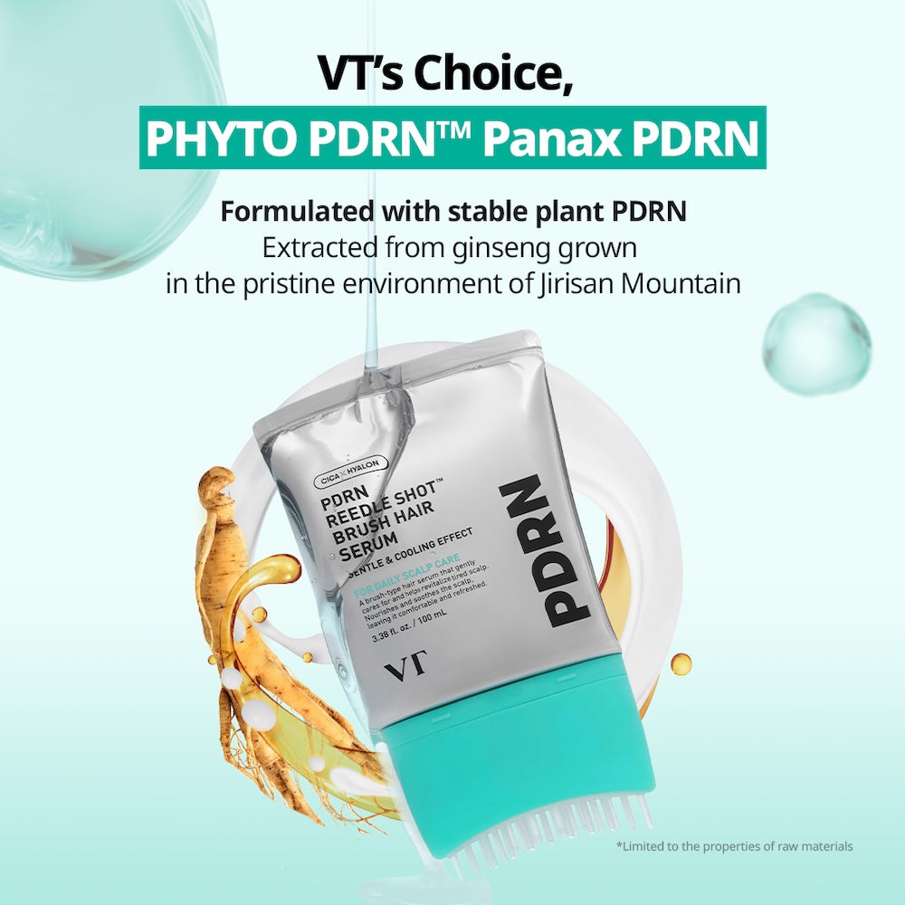 [VT Cosmetics] PDRN Reedle Shot Brush Hair Serum 100ml