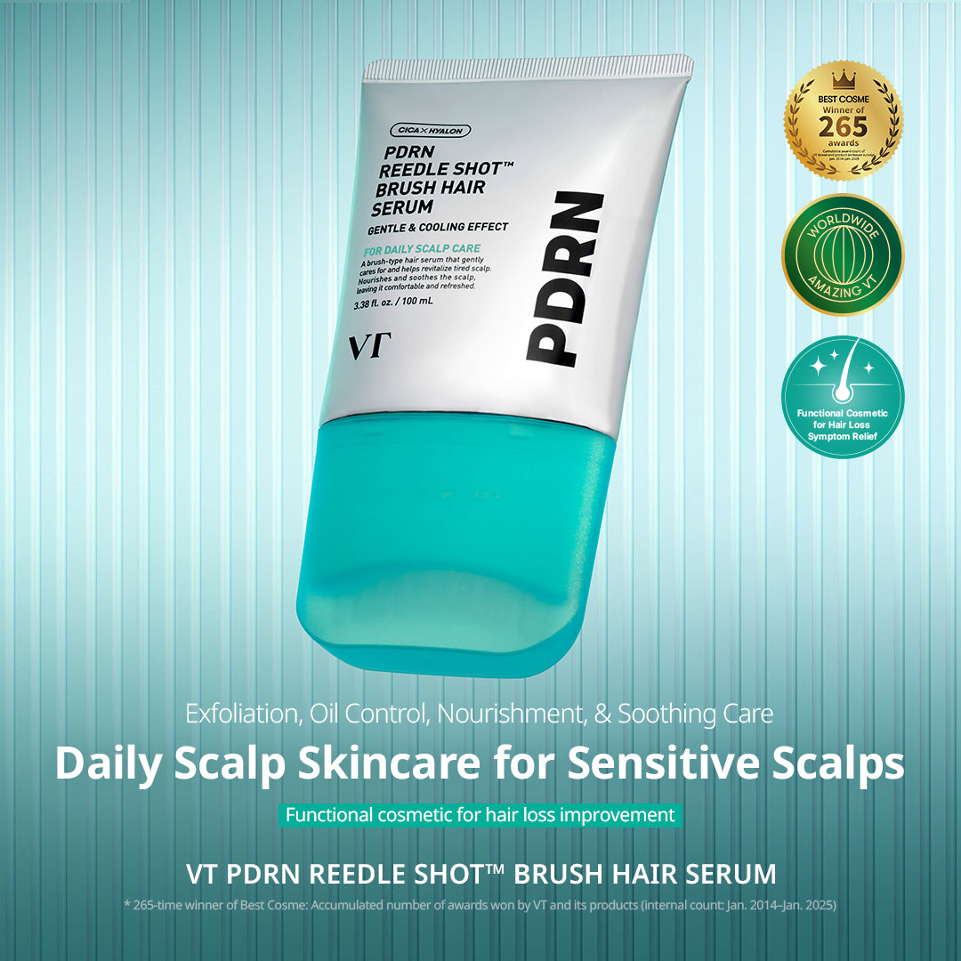 [VT Cosmetics] PDRN Reedle Shot Brush Hair Serum 100ml