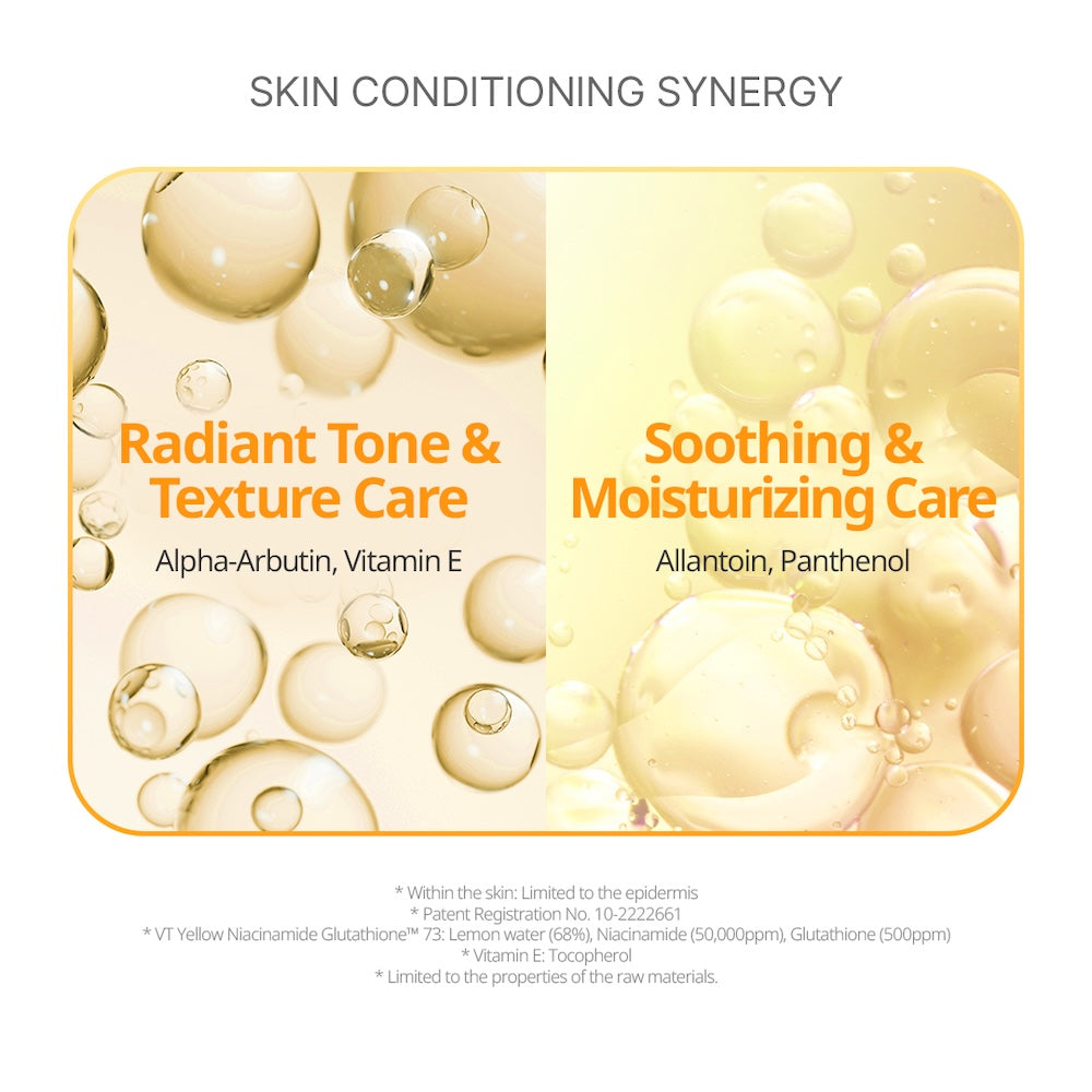 [VT Cosmetics] Niacinamide Glutathione Yellow Micro Bubble Serum 70ml