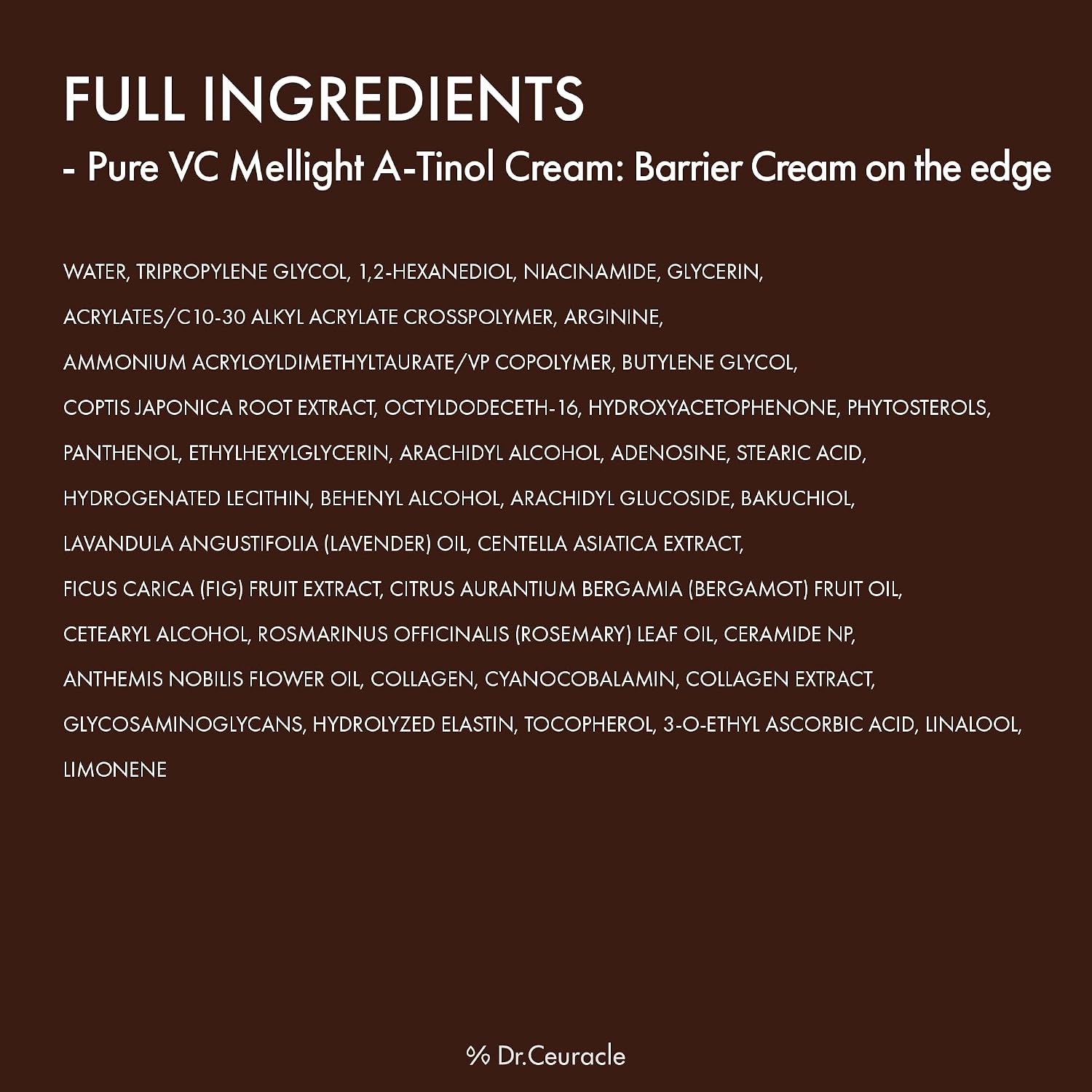 [Dr.Ceuracle] Pure VC Mellight A-tinol Cream 70g