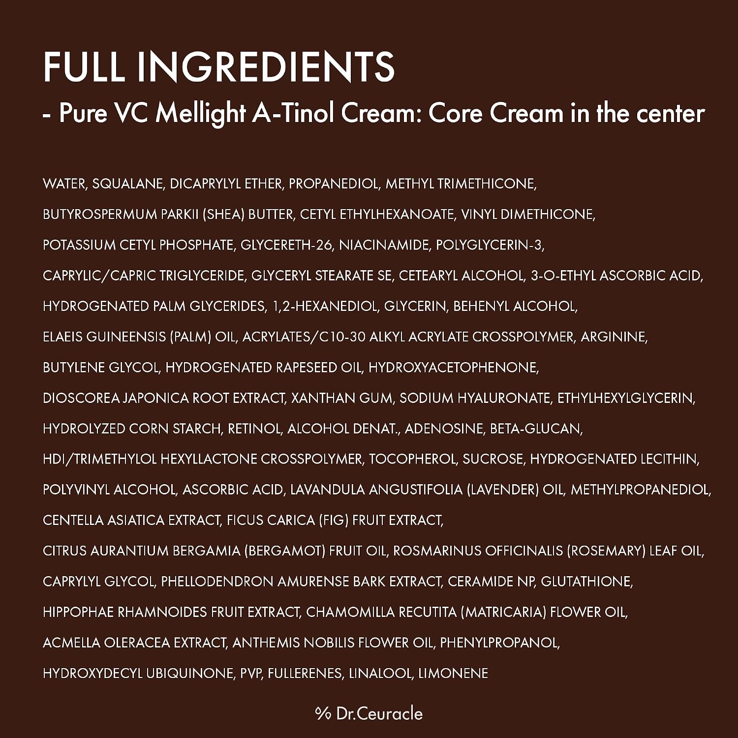 [Dr.Ceuracle] Pure VC Mellight A-tinol Cream 70g
