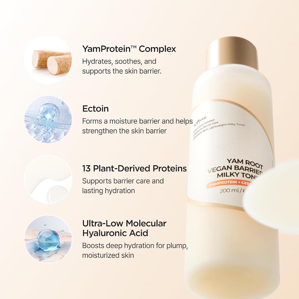 [Isntree] Yam Root Vegan Barrier Milk Toner 200ml