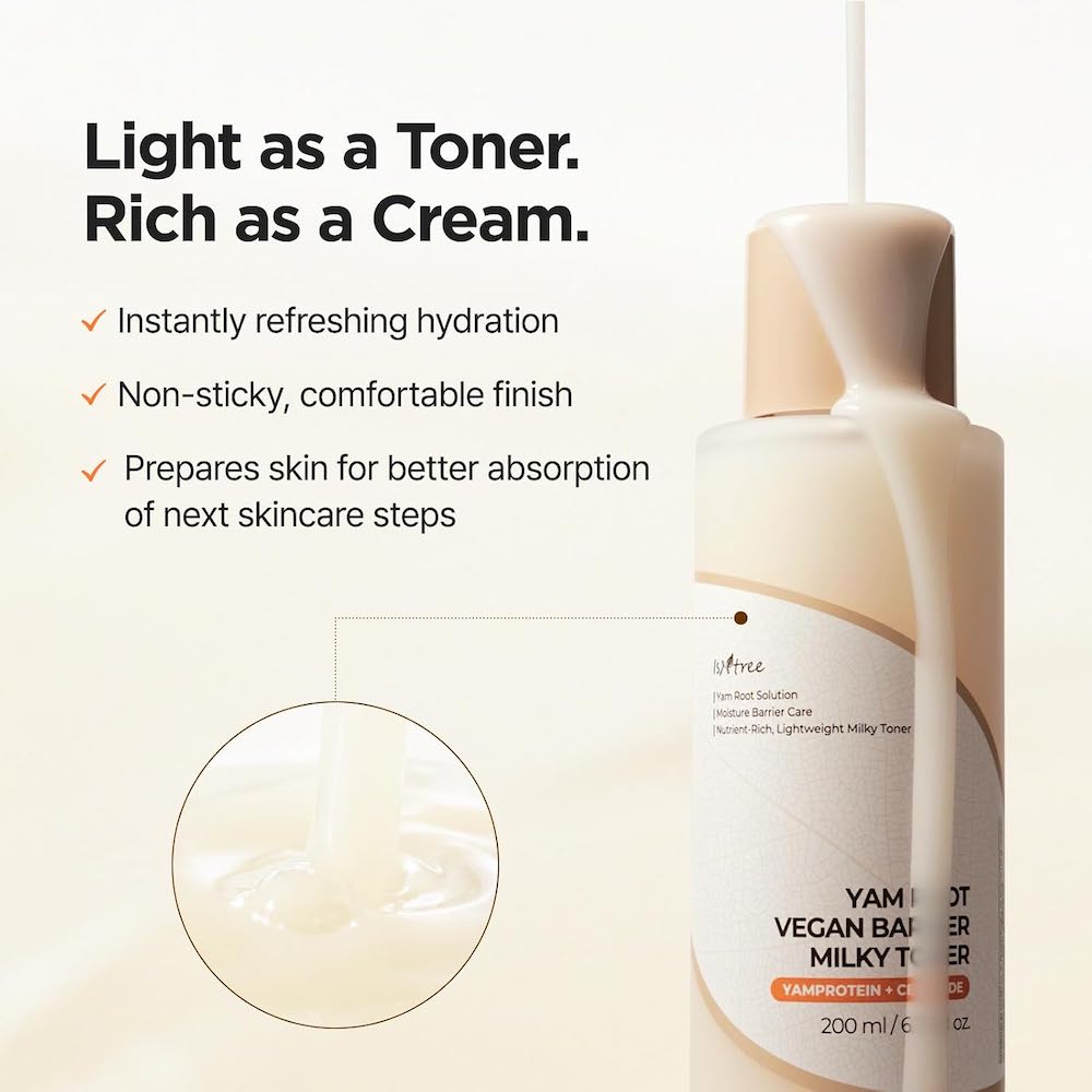 [Isntree] Yam Root Vegan Barrier Milk Toner 200ml
