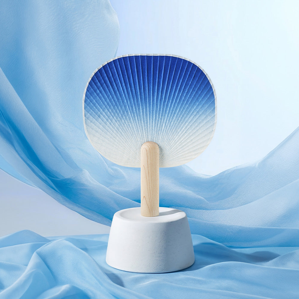[PyunkangYul] Indigo Hanji Round Fan