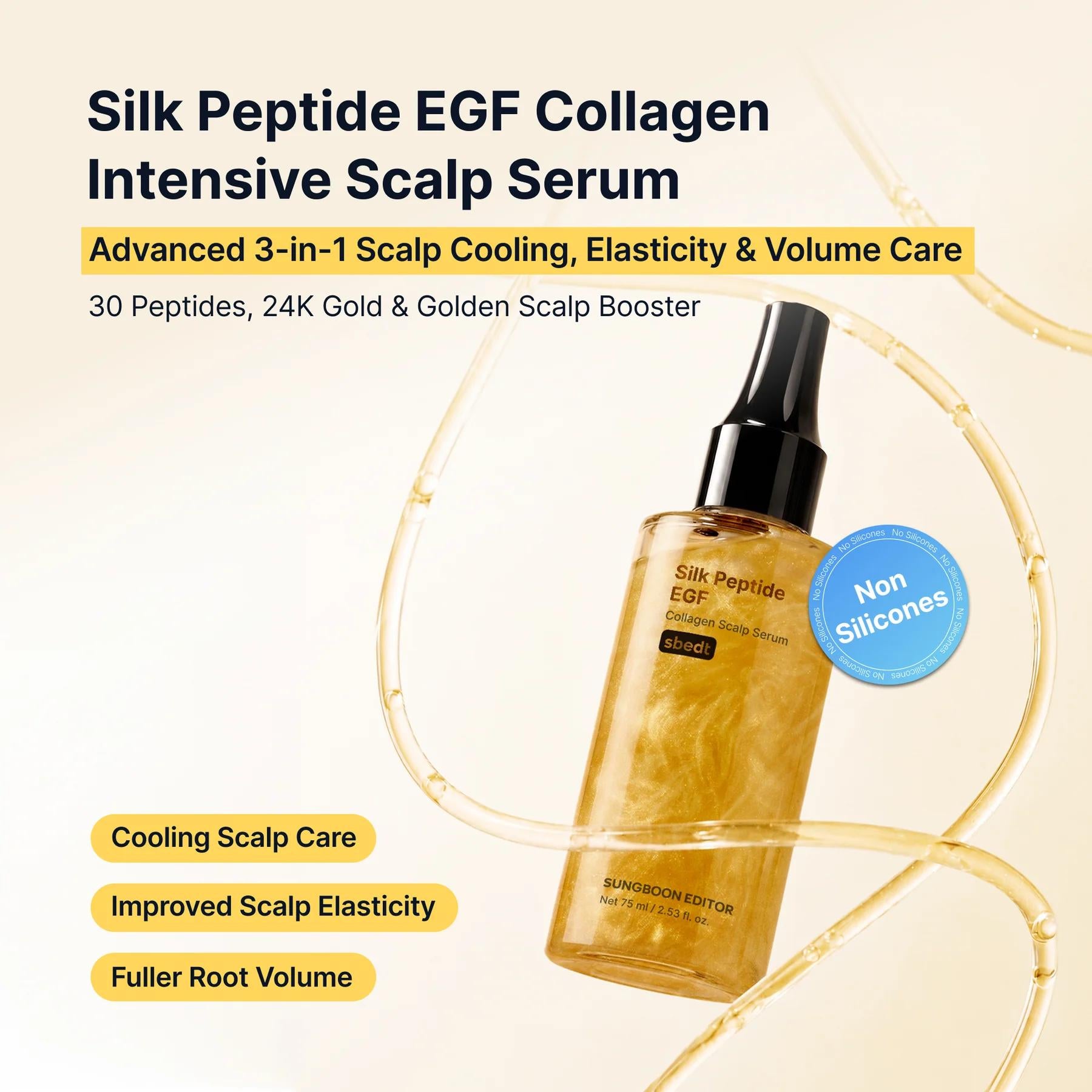 [SUNGBOON EDITOR] Silk Peptide EGF Collagen Scalp Serum 75ml