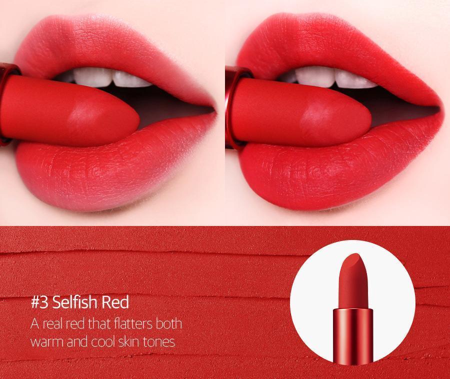 [TooCoolForSchool] Artclass Lip Velour #3 Selfish Red 3.5g - KBeauti