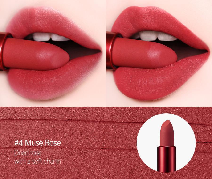 [TooCoolForSchool] Artclass Lip Velour #4 Muse Rose 3.5g - KBeauti