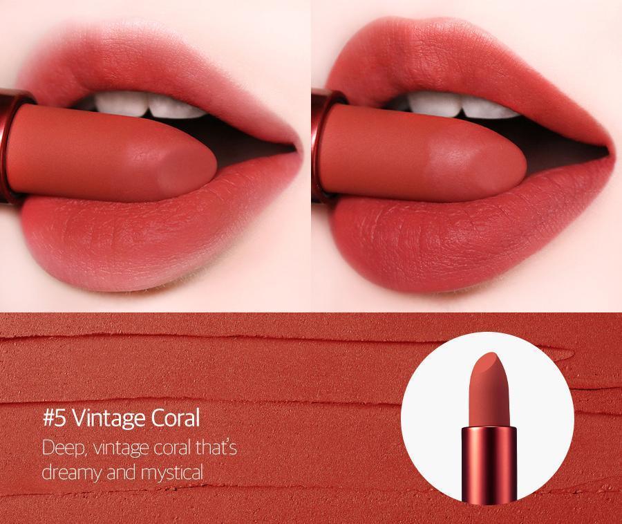 [TooCoolForSchool] Artclass Lip Velour #5 Vintage Coral 3.5g - KBeauti