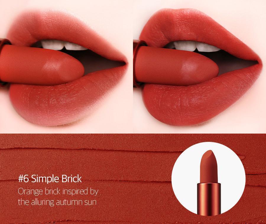 [TooCoolForSchool] Artclass Lip Velour #6 Simple Brick 3.5g - KBeauti