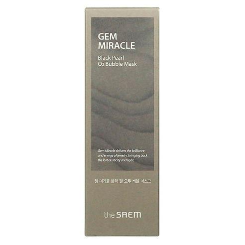 [theSAEM] Gem Miracle Black Pearl 02 Bubble Mask 105g - KBeauti