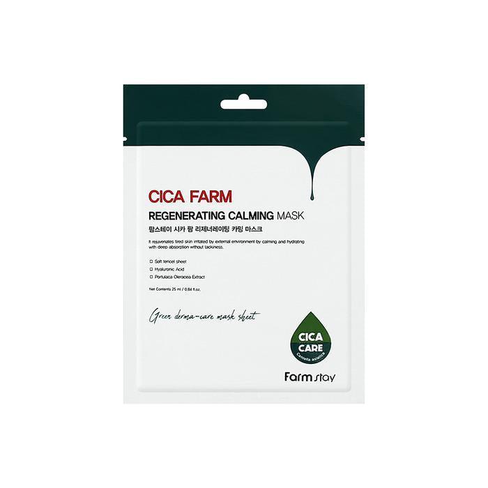 [Farmstay] Cica Farm Regenerating Calming Mask 25ml*10pcs - KBeauti