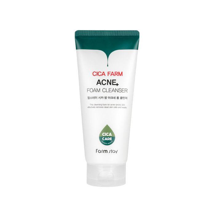 [Farmstay] Cica Farm Acne Foam Cleanser 180ml - KBeauti