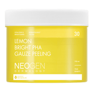 [NeoGen] DERMALOGY LEMON BRIGHT PHA GAUZE PEELING 190ML (30 PADS) - KBeauti