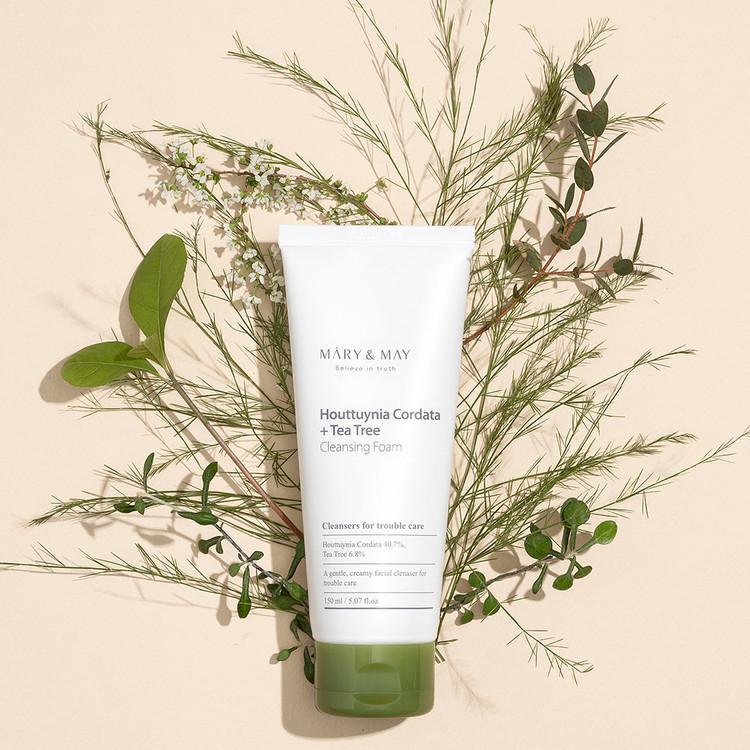 [MARY&MAY] Houttuynia Cordata + Tea Tree Cleansing Foam - 150ml - KBeauti