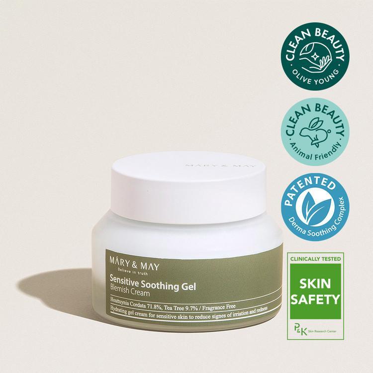 [MARY&MAY] Sensitive Soothing Gel Blemish Cream - 70ml - KBeauti