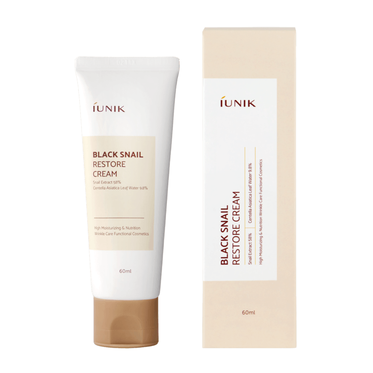 [iUNIK] Black Snail Restore Cream 60ml - KBeauti