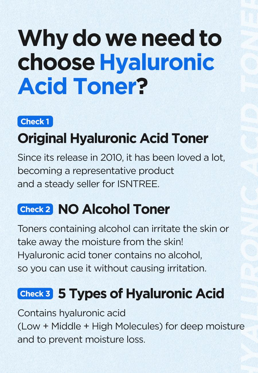 [Isntree] Hyaluronic Acid Toner 200ml - KBeauti