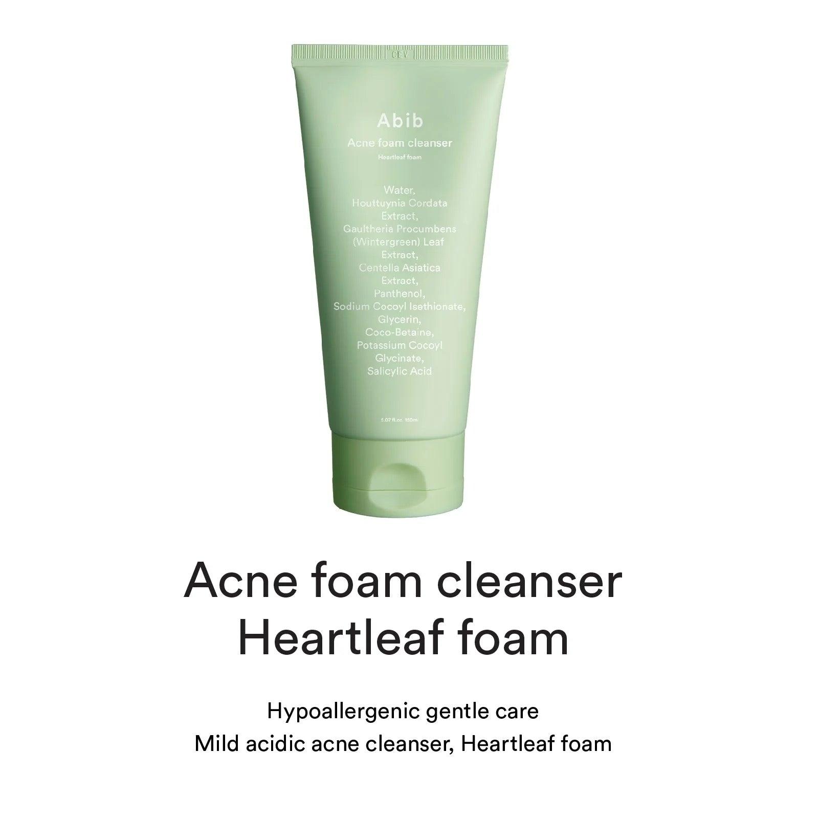 [Abib] Acne foam cleanser Heartleaf foam - 150ml - KBeauti