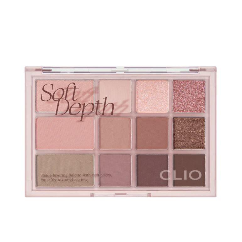 [Clio] Shade & Shadow Palette -02 Soft Depth - KBeauti