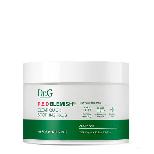 [Dr.G] Red Blemish Clear Quick Soothing Pads 70ea - KBeauti