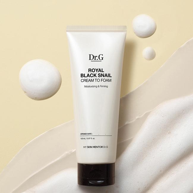 [Dr.G] Royal Black Snail Cream To Foam 150ml - KBeauti