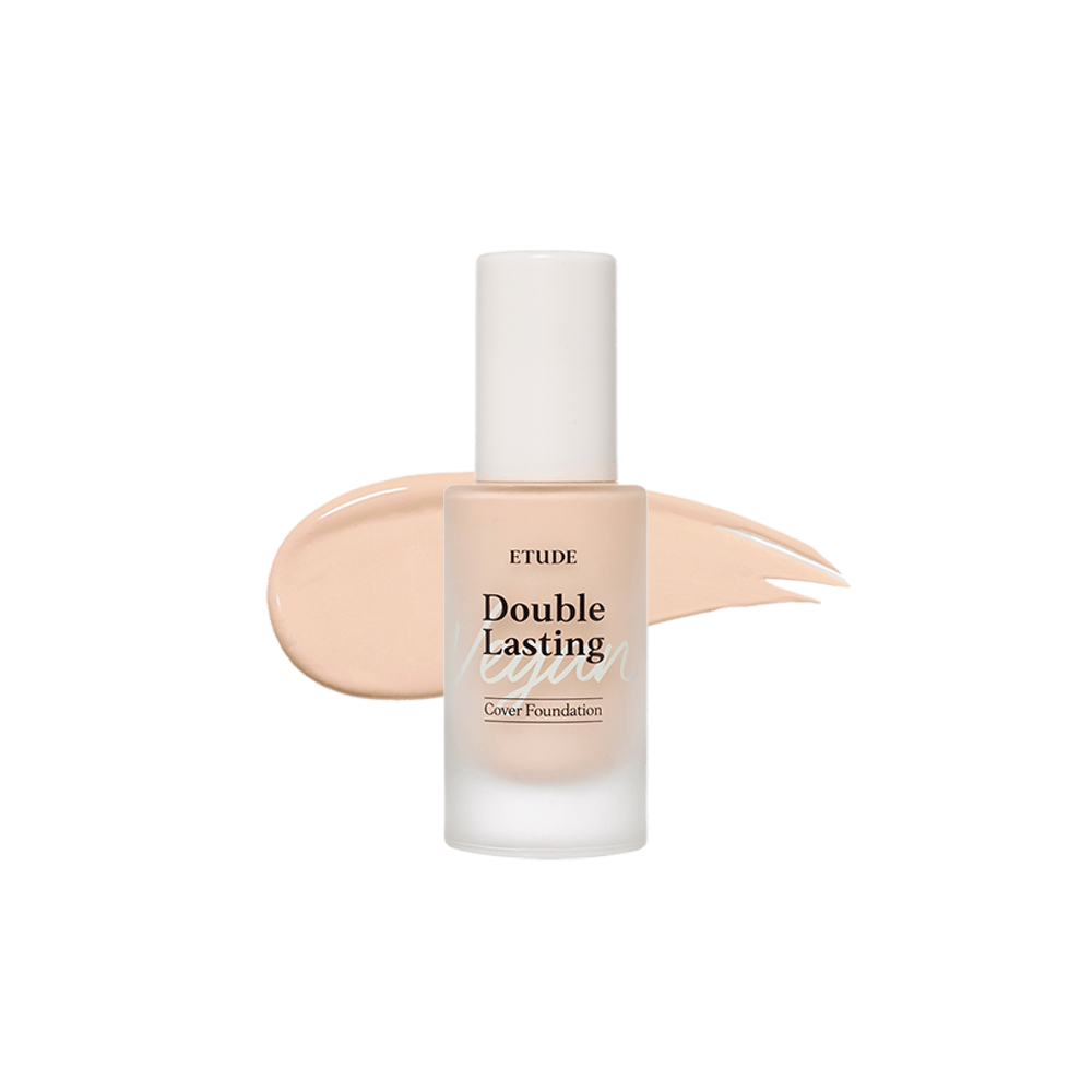 [Etudehouse] Double Lasting Vegan Cover Foundation 30g -No.19N1 Vanilla - KBeauti