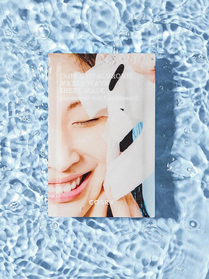 [Cosrx] HYDRIUM TRIPLE HYALURONIC WATER WAVE SHEET MASK 1ea 20g - KBeauti