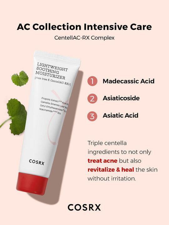 [Cosrx] AC Collection Lightweight Soothing Moisturizer 80ml - KBeauti