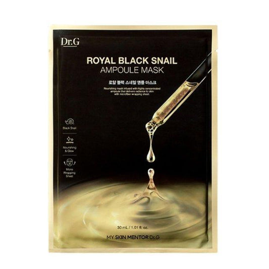[Dr.G] Royal Black Snail Ampoule Mask 1ea 30ml - KBeauti