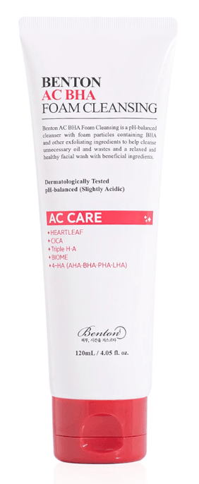 [Benton] AC BHA Foam Cleansing 120ml - KBeauti