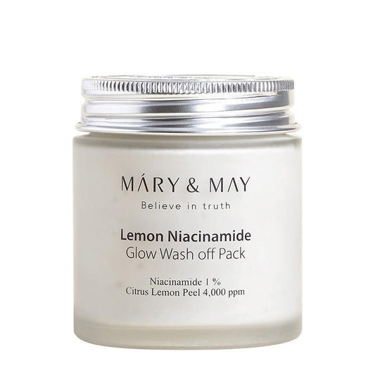 [MARY&MAY] Lemon Niacinamide Glow Wash Off Pack 125g - KBeauti