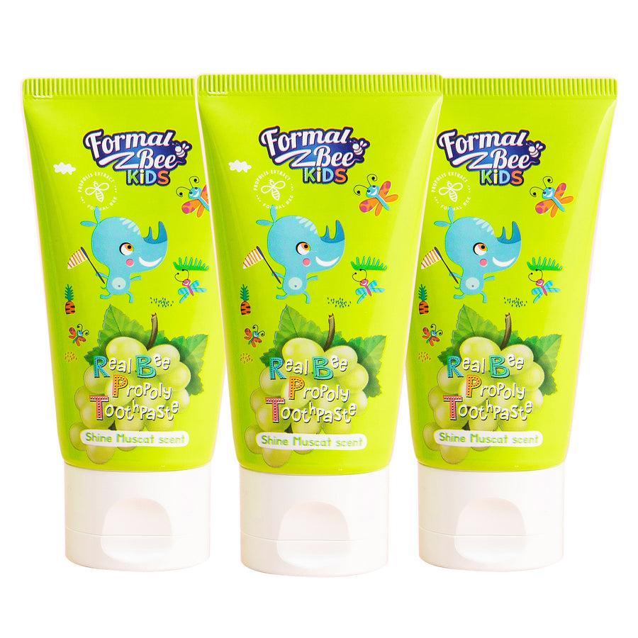 [FormalBeeKids] Real Bee Propoly Toothpaste Shine Muscat 60g 3pcs X Bundle Pack - KBeauti