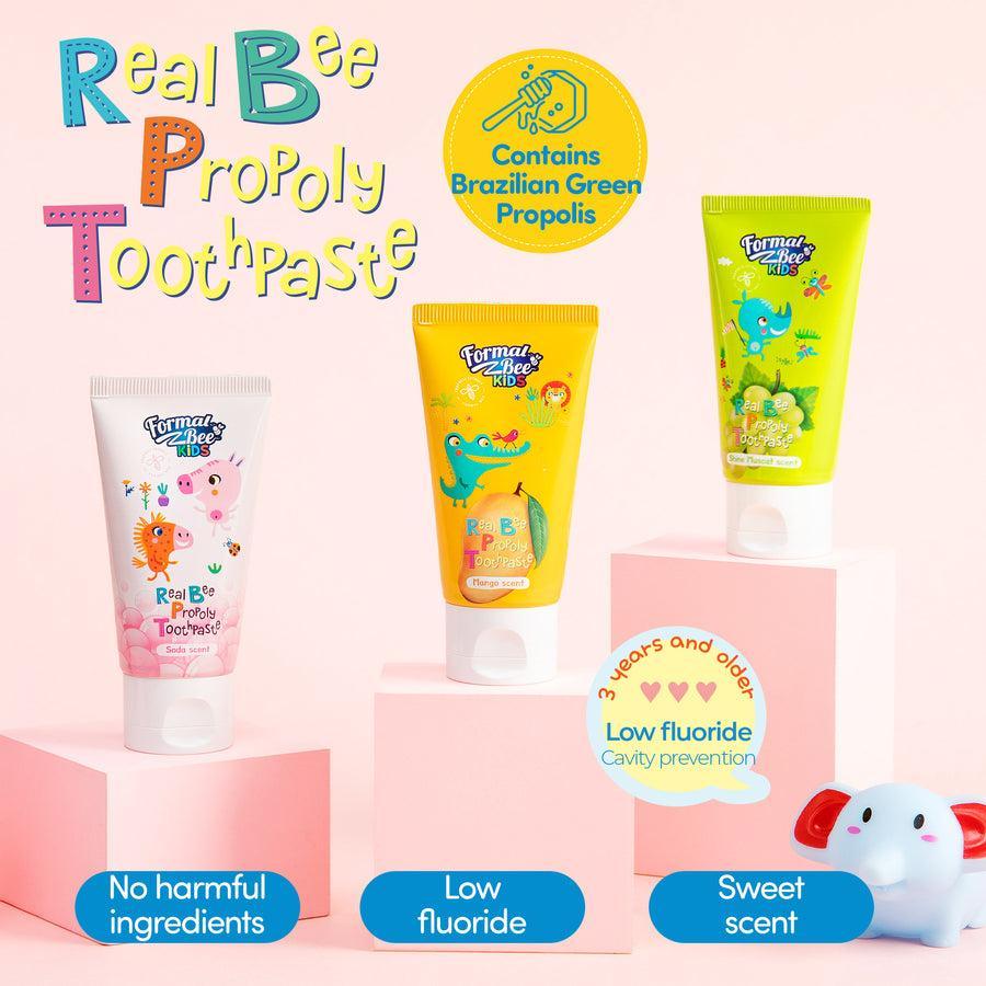 [FormalBeeKids] Real Bee Propoly Toothpaste Soda 60g 3pcs X Bundle Pack - KBeauti