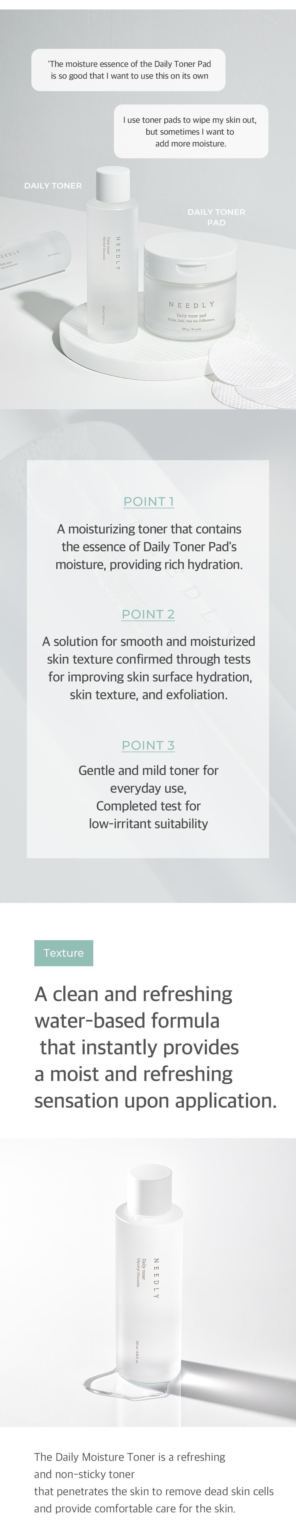 [Needly] Daily Toner 250ml - KBeauti