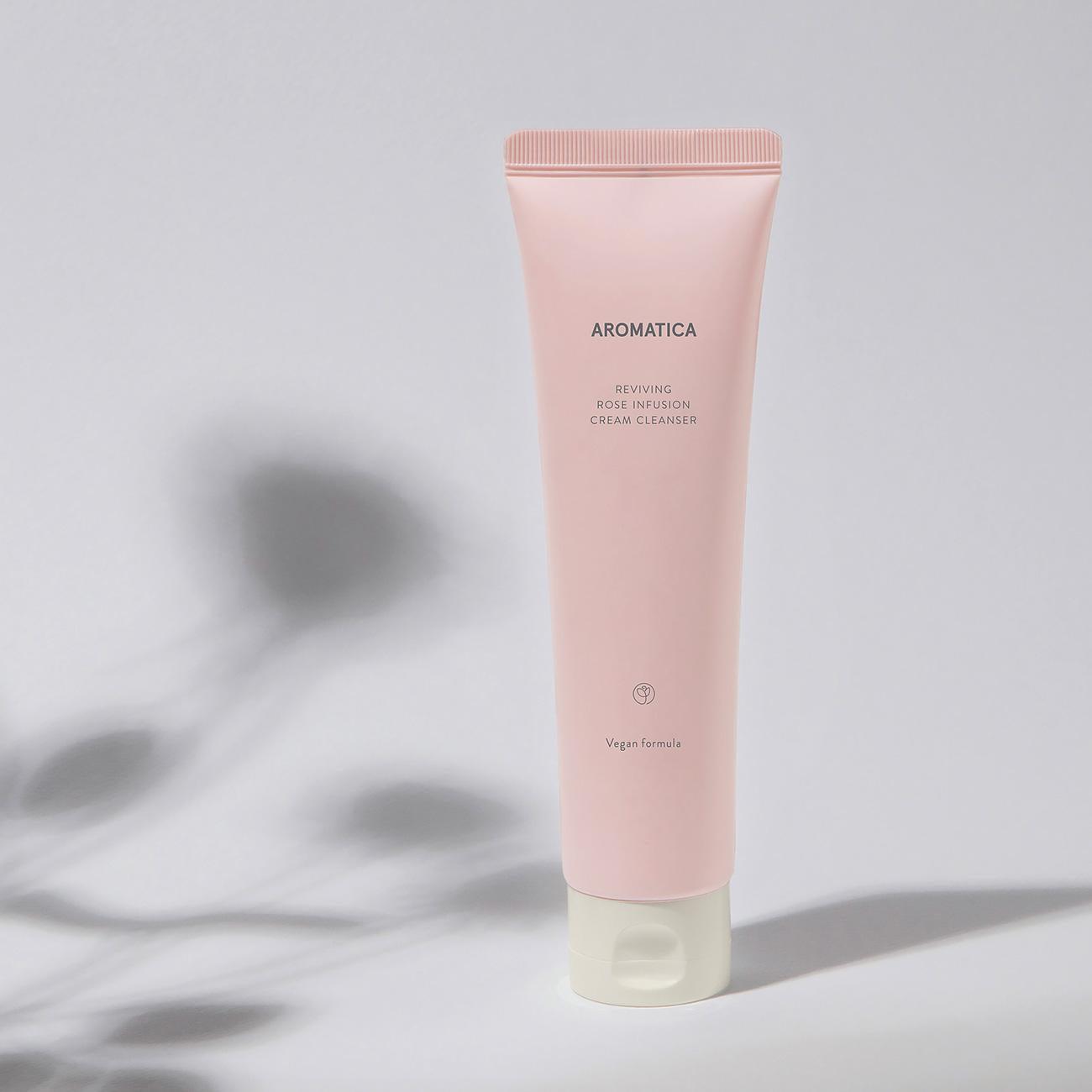 [Aromatica] Reviving Rose Infusion Cream Cleanser 145g - KBeauti